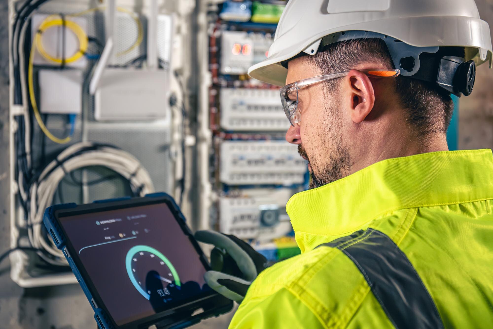 l-uomo-un-tecnico-elettrico-che-lavora-in-un-quadro-elettrico-con-fusibili-utilizza-un-tablet_169016-24064